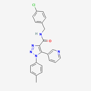 3-[4-(3,5-dimethoxybenzoyl)piperazin-1-yl]-1-isobutylquinoxalin-2(1H)-one