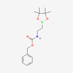 molecular formula C16H24BNO4 B2911136 2-(N-Cbz-Amino)ethylboronic acid pinacol ester CAS No. 2377607-52-6