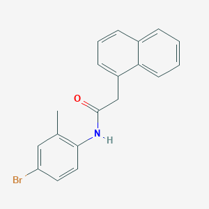 molecular formula C19H16BrNO B291114 N-(4-bromo-2-methylphenyl)-2-(1-naphthyl)acetamide 