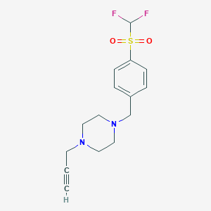 1-[(4-Difluoromethanesulfonylphenyl)methyl]-4-(prop-2-yn-1-yl)piperazine