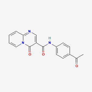 molecular formula C17H13N3O3 B2911142 N-(4-acetylphenyl)-4-oxo-4H-pyrido[1,2-a]pyrimidine-3-carboxamide CAS No. 847411-12-5