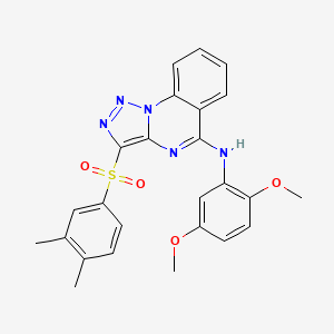 N-(2,5-dimethoxyphenyl)-3-[(3,4-dimethylphenyl)sulfonyl][1,2,3]triazolo[1,5-a]quinazolin-5-amine