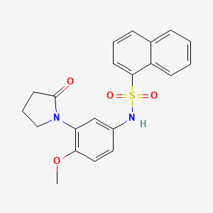 N-[4-methoxy-3-(2-oxopyrrolidin-1-yl)phenyl]naphthalene-1-sulfonamide