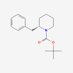 molecular formula C17H25NO2 B2911165 t-Butyl (S)-2-benzylpiperidine-1-carboxylate CAS No. 1853230-29-1