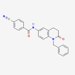 N-(1-benzyl-2-oxo-1,2,3,4-tetrahydroquinolin-6-yl)-4-cyanobenzamide