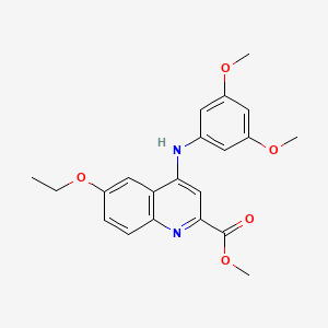 Methyl 4-((3,5-dimethoxyphenyl)amino)-6-ethoxyquinoline-2-carboxylate