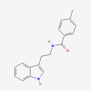 molecular formula C18H18N2O B2911178 N-[2-(1H-indol-3-yl)ethyl]-4-methylbenzamide CAS No. 881597-49-5