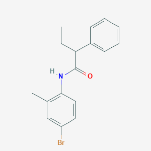 molecular formula C17H18BrNO B291118 N-(4-bromo-2-methylphenyl)-2-phenylbutanamide 