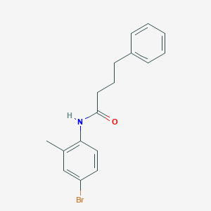 molecular formula C17H18BrNO B291119 N-(4-bromo-2-methylphenyl)-4-phenylbutanamide 