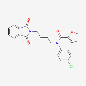 molecular formula C23H19ClN2O4 B2911195 N-(4-chlorophenyl)-N-(4-(1,3-dioxoisoindolin-2-yl)butyl)furan-2-carboxamide CAS No. 312917-84-3