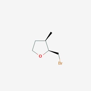 molecular formula C6H11BrO B2911197 (2S,3R)-2-(Bromomethyl)-3-methyloxolane CAS No. 2219373-67-6