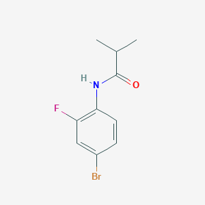 molecular formula C10H11BrFNO B291122 N-(4-bromo-2-fluorophenyl)-2-methylpropanamide 