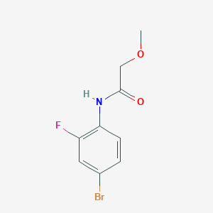 molecular formula C9H9BrFNO2 B291124 N-(4-bromo-2-fluorophenyl)-2-methoxyacetamide 