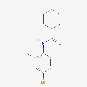 molecular formula C14H18BrNO B291125 N-(4-bromo-2-methylphenyl)cyclohexanecarboxamide 