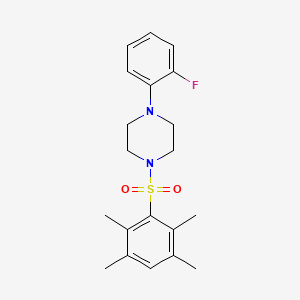 1-(2-Fluorophenyl)-4-(2,3,5,6-tetramethylbenzenesulfonyl)piperazine