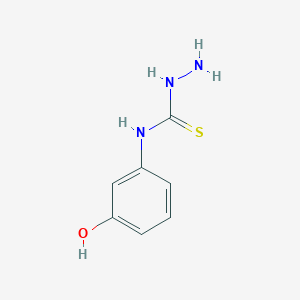 molecular formula C7H9N3OS B2911259 3-[(Hydrazinothioxomethyl)amino]phenol CAS No. 68372-09-8