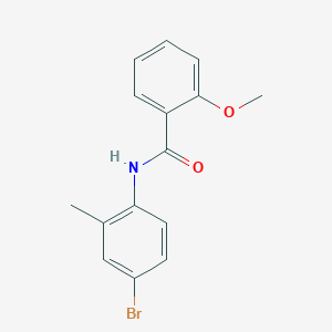 molecular formula C15H14BrNO2 B291126 N-(4-bromo-2-methylphenyl)-2-methoxybenzamide 