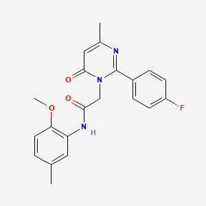 2-[2-(4-fluorophenyl)-4-methyl-6-oxopyrimidin-1(6H)-yl]-N-(2-methoxy-5-methylphenyl)acetamide
