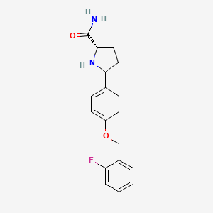 (2S)-5-(4-((2-Fluorobenzyl)oxy)phenyl)pyrrolidine-2-carboxamide