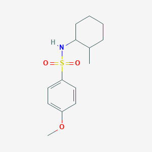 molecular formula C14H21NO3S B291127 4-methoxy-N-(2-methylcyclohexyl)benzenesulfonamide 