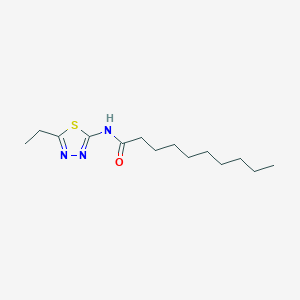 N-(5-ethyl-1,3,4-thiadiazol-2-yl)decanamide