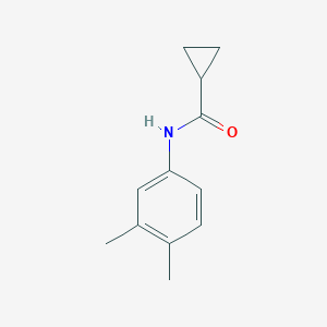 molecular formula C12H15NO B291131 N-(3,4-dimethylphenyl)cyclopropanecarboxamide 