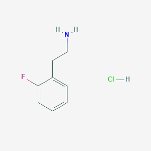 molecular formula C8H11ClFN B2911322 2-(2-氟苯基)乙胺盐酸盐 CAS No. 1553856-85-1