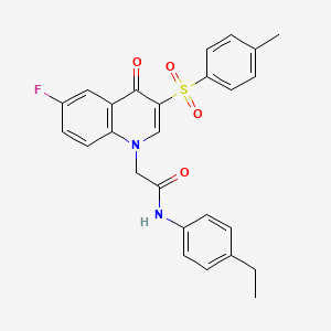 molecular formula C26H23FN2O4S B2911329 N-(4-ethylphenyl)-2-(6-fluoro-4-oxo-3-tosylquinolin-1(4H)-yl)acetamide CAS No. 902278-70-0