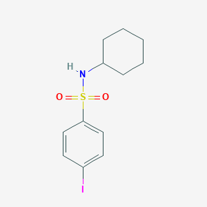 molecular formula C12H16INO2S B291135 N-cyclohexyl-4-iodobenzenesulfonamide 