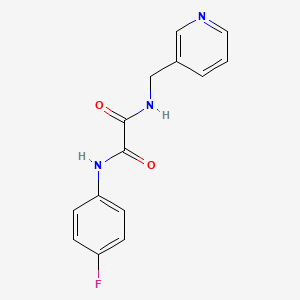 B2911364 N-(4-Fluoro-phenyl)-N'-pyridin-3-ylmethyl-oxalamide CAS No. 331863-16-2