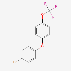 molecular formula C13H8BrF3O2 B2911365 1-溴-4-[4-(三氟甲氧基)苯氧基]苯 CAS No. 873203-36-2