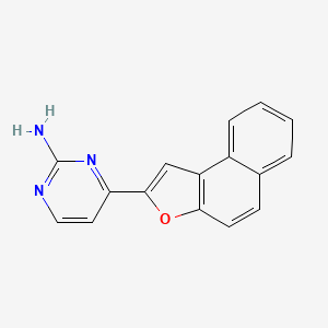 molecular formula C16H11N3O B2911367 4-Naphtho[2,1-b]furan-2-yl-2-pyrimidinamine CAS No. 866131-44-4