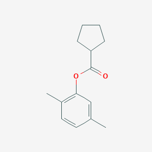 molecular formula C14H18O2 B291137 2,5-Dimethylphenyl cyclopentanecarboxylate 