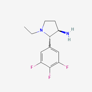 B2911377 (2S,3R)-1-Ethyl-2-(3,4,5-trifluorophenyl)pyrrolidin-3-amine CAS No. 2219419-52-8