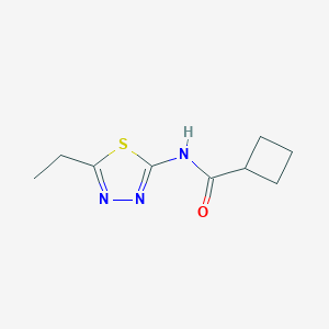 molecular formula C9H13N3OS B291138 N-(5-ethyl-1,3,4-thiadiazol-2-yl)cyclobutanecarboxamide 