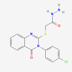2-{[3-(4-Chlorophenyl)-4-oxo-3,4-dihydroquinazolin-2-yl]sulfanyl}acetohydrazide