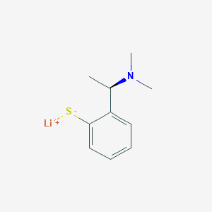 molecular formula C10H14LiNS B2911390 Lithium;2-[(1R)-1-(dimethylamino)ethyl]benzenethiolate CAS No. 155805-98-4