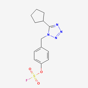 5-Cyclopentyl-1-[(4-fluorosulfonyloxyphenyl)methyl]tetrazole