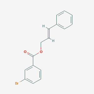 molecular formula C16H13BrO2 B291142 [(E)-3-phenylprop-2-enyl] 3-bromobenzoate 