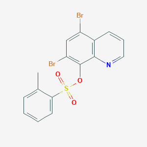 5,7-Dibromo-8-quinolinyl 2-methylbenzenesulfonate