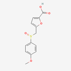 5-{[(4-Methoxyphenyl)sulfinyl]methyl}-2-furoic acid