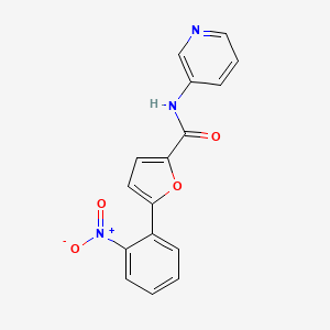 molecular formula C16H11N3O4 B2911442 5-(2-Nitrophenyl)furan-2-carboxylic acid pyridin-3-ylamide CAS No. 332119-10-5