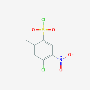 molecular formula C7H5Cl2NO4S B2911448 4-Chloro-2-methyl-5-nitrobenzene-1-sulfonyl chloride CAS No. 98273-22-4