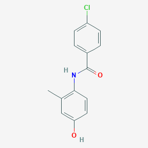 molecular formula C14H12ClNO2 B291145 4-chloro-N-(4-hydroxy-2-methylphenyl)benzamide 