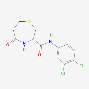 N-(3,4-dichlorophenyl)-5-oxo-1,4-thiazepane-3-carboxamide
