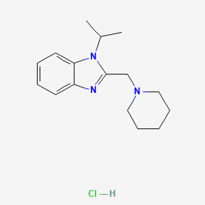 1-isopropyl-2-(piperidin-1-ylmethyl)-1H-benzo[d]imidazole hydrochloride