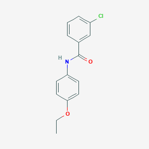 molecular formula C15H14ClNO2 B291147 3-chloro-N-(4-ethoxyphenyl)benzamide 