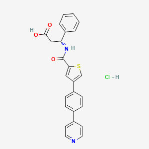 molecular formula C25H21ClN2O3S B2911479 PF-00356231 (hydrochloride) CAS No. 820223-77-6