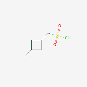 molecular formula C6H11ClO2S B2911487 (3-methylcyclobutyl)methanesulfonyl chloride, Mixture of isomers CAS No. 2103946-11-6