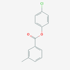molecular formula C14H11ClO2 B291149 m-Toluic acid, 4-chlorophenyl ester 